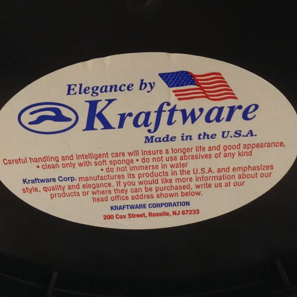 VTG Kraftware USA Grass cloth look Ice Bucket Retro Faux Leather MCM Cabincore